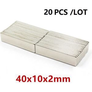 Set De 2 Aimants Rectangulaires - Aimants Puissants Pour Bureau, Atelier Ou Bricolage