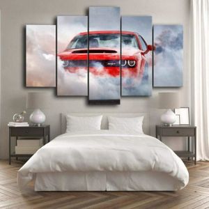 Tableau Toile Sport Auto Rallye – 50x70 Cm, Multicolore, Décoration Murale