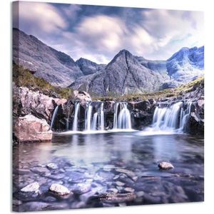 Cadre photo avec affiche - Water - Nature - Cascade - 120x80 cm - Cadre  pour affiche