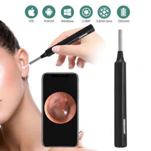 Generic Nettoyeur d'oreilles sans fil intelligent avec otoscope visuel avec caméra  pour iPhone,Android à prix pas cher