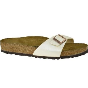 TONG Tongs - Birkenstock - Madrid BF - Femme - Beige - Synthétique
