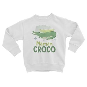 SWEATSHIRT Sweatshirt Enfant Maman Croco et son Bébé Crocodil