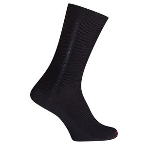 12 Paia Calze Uomo Fil D'Ecosse 100% Cotone Nero - Rimagliate, Fatte In Europa, Nuove Con Etichette