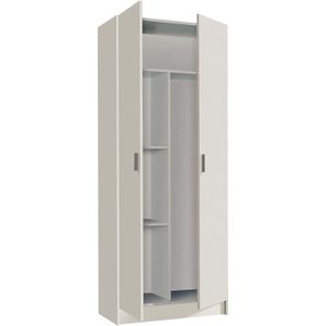 Porte de l'armoire à balais en métal Mopp multi-usages 4 étagères  verrouillées