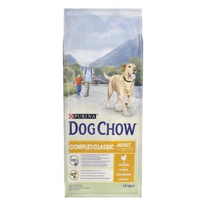 CROQUETTES DOG CHOW Chien Complet/Classic avec du Poulet - 14 KG - Croquettes pour chien adulte