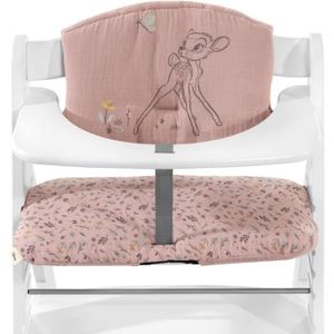 CHAISE HAUTE  Coussin Chaise Haute Bébé Highchair Pad Select pour Chaise Haute Bois Alpha Plus - Bambi Rose