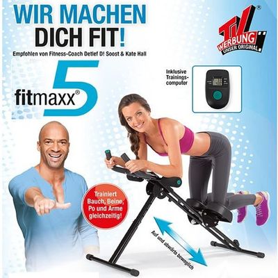Fizyo Appareil De Musculation Des Abdominaux à Partir De La Roue 17,5 Cm, Pour Un Entraînement Efficace Des Muscles Abdominaux Pour Les Femmes Et Les Hommes, Appareil De Fitness Pour La