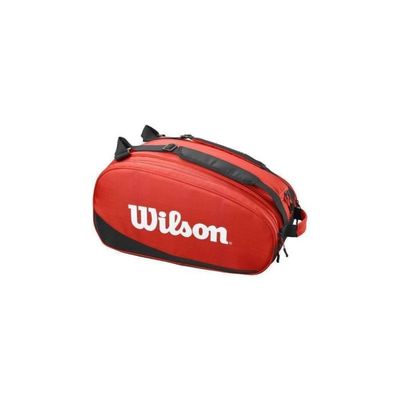 Sac Wilson Tour Pour Raquettes De Tennis - Rouge, Avec Sangle Et Poche Zippée, Capacité 3 Raquettes, Occasion