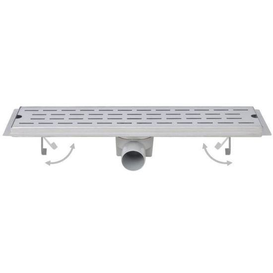 Drain De Douche Linéaire Mediterraneo ZAD-12S – Carré Design – Inox – Neuf