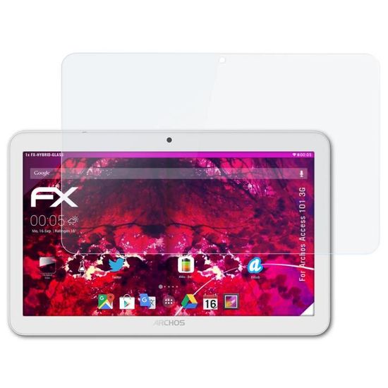 Protection D'écran AtFoliX FX-Hybrid-Glass Pour Blackview Mega 3 – Film Plastique Ultra-résistant 9H – Anti-rayures Et Anti-traces – Facile à Poser