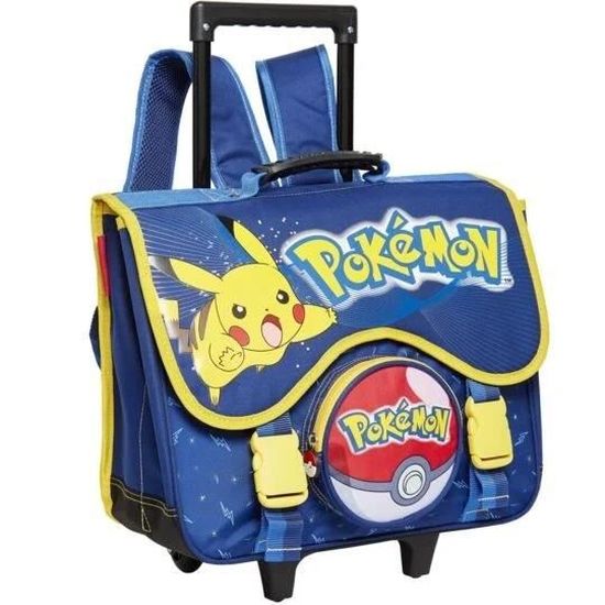 Pokémon Valise Enfant, Petite Valise à Roulette Enfant Garcon