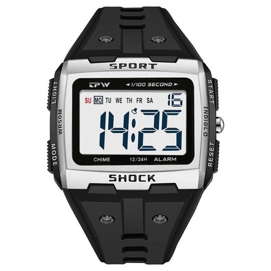 Montre à Mousqueton Numérique Avec Boussole | Chrono Sportif Pour Infirmières, Médecins, Outdoor
