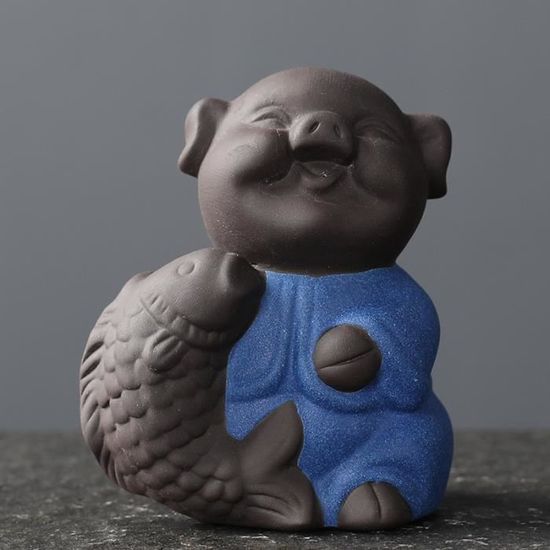Tirelire Cochon En Céramique Dorée – Porte-bonheur Chinois – Avec Bouchon De Vidange – Ouverture Pour Pièces Et Billets – Idée Cadeau Originale - 14