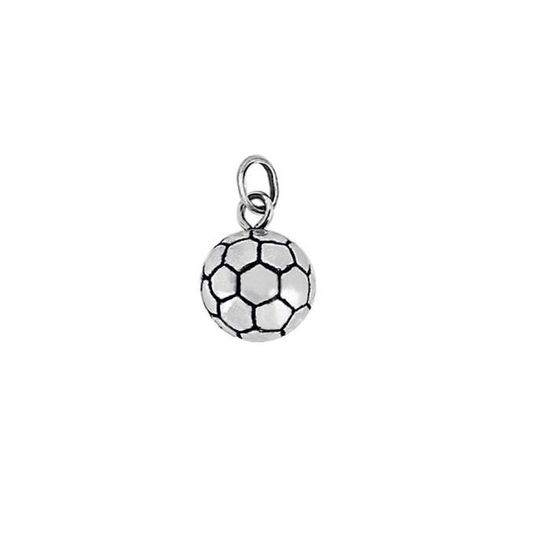 Pendentif Ballon De Foot En Argent Massif 925 - Bijou Enfant - Neuf Avec étiquettes