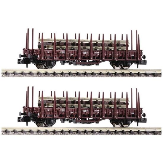 Wagons Train H0 1:87 Lot De 2 Wagons à Bord H0 1:87 Evemodel - Maquette Train Non Montée, Non Peinte Modelisme Ferroviaire H0
