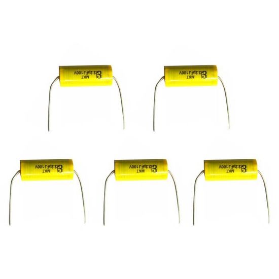 Lot De 5 Condensateurs 866nF 0.866µF 63V 1% CKM111A Axial Polycarbonate Métallisé Neuf