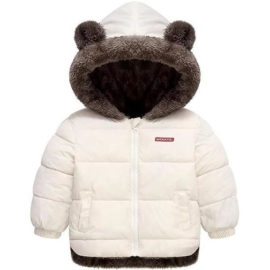 Manteau Enfant Doudoune Hiver Capuche - Coupe-vent, Matelassé, Rembourré - Pour Fille Et Garçon, Jeu Neige - 8