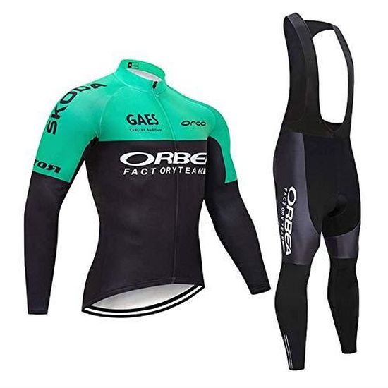 Combinaison Cyclisme Homme WOSAWE - Veste Respirante Et Pantalon Rembourré - Set