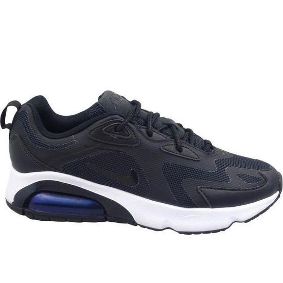Baskets NIKE Air Max 200 Noir Mixte Enfant Synthetique Lacets Noir Cdiscount Chaussures