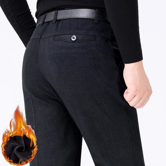 Pantalon De Jogging Homme – Hiver Polaire Doublé – Imperméable – Taille L – Gris