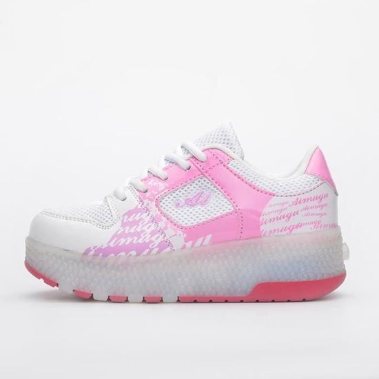 Chaussures De Roller Enfants 4 Roues Lumineuses - Garçons Et Filles, Unisexe, Neuves