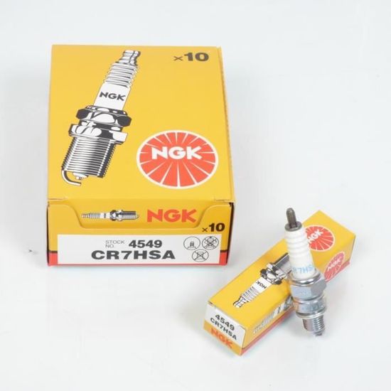 NGK SPARK PLUG CR7HSA (4549) (BOX 10) For Yamaha TTR50 E 2006 To 2020