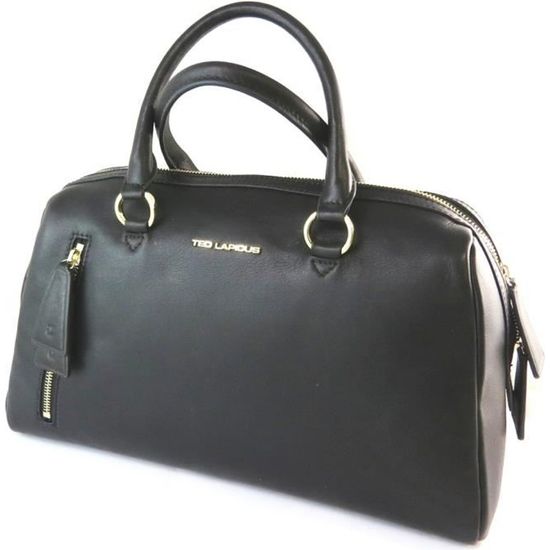 Sac à Main Vintage Ted Lapidus En Cuir – Années 1980, Marron, Petit Format, état Impeccable