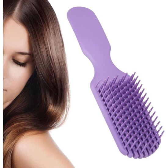 Brosse à Cheveux Femme Poils Flexibles Sans Douleur - 1 Pack, Couleur Gasoline