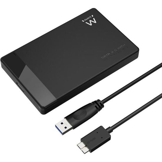 Boîtier Externe Pour Disque Dur SSD/HDD 2,5 Pouces - USB 3.1 10 Gbps - Compatible SATA I/II/III - Plug & Play Sans Outils