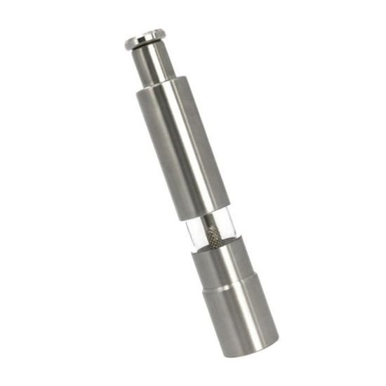 Moulins à Poivre En Acier Inoxydable Avec Bouton-poussoir, Ensemble De Moulin à Sel Et à Poivre Pour Grains De Poivre, Sel De Mer, épices, Moulins à