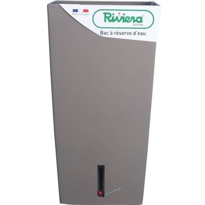 RIVIERA Pot de fleurs carré Eva New en plastique 28 x 28 x H 52 cm 31 - vue 2