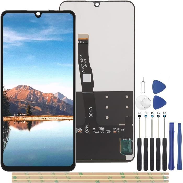 Écran LCD Huawei P30 Lite (2019)MAR-LX1A + tactile complet Taille 6.15'' Noir avec Kit outils + Colle B7000 + Adhésif 3M