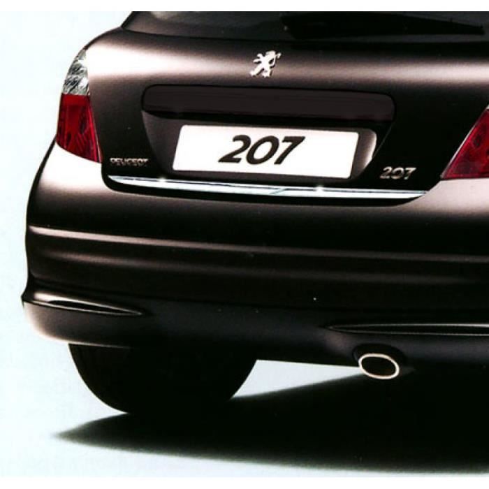Baguette de coffre chromée Peugeot 207 06-09 207 09-19 207 CC 06-09 207 CC 09-19 207 SW 09-19