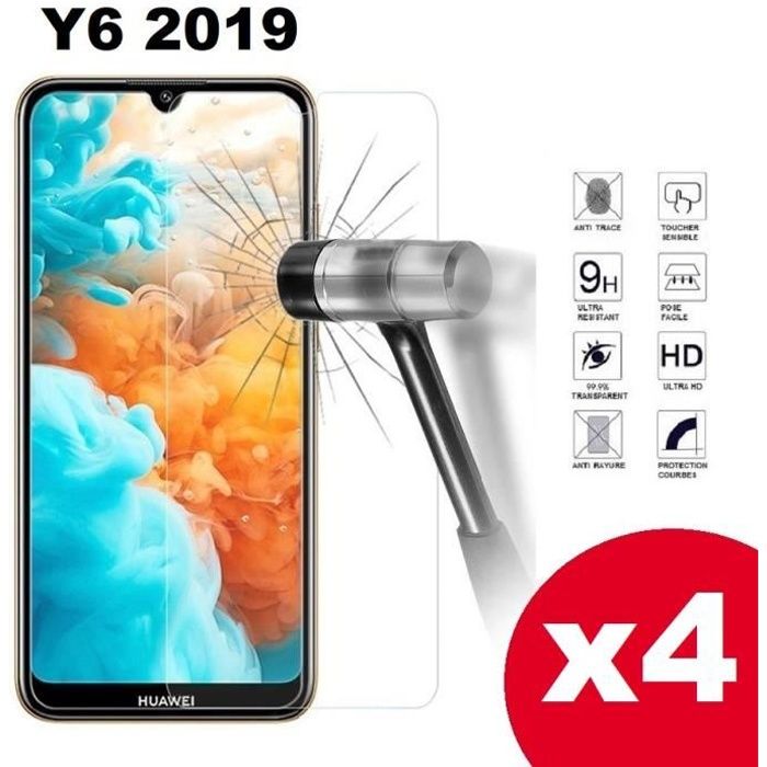vitre protection verre trempe huawei Y6 2019