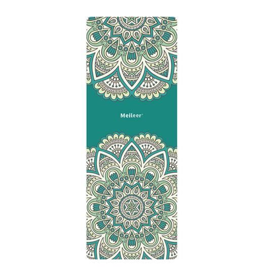 le tapis de yoga de mandala - voyage léger sèche vite antidérapant pliables luxueux tapis de yoga / serviette - 1 mm d'épaisseur