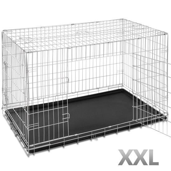Caisse de Transport Pour grand Chien Pliable XXL Box Cage pour Chien (L/l/H): env. 121/74/80,5 cm