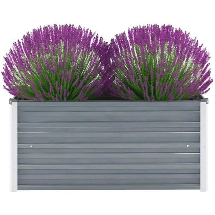 CHEZDECO🐳 Magnifique-Moderne - Jardinière Extérieur Balcon Lit surélevé de jardin - Décoration Jardin Pot à Fleurs Plante BAC4281