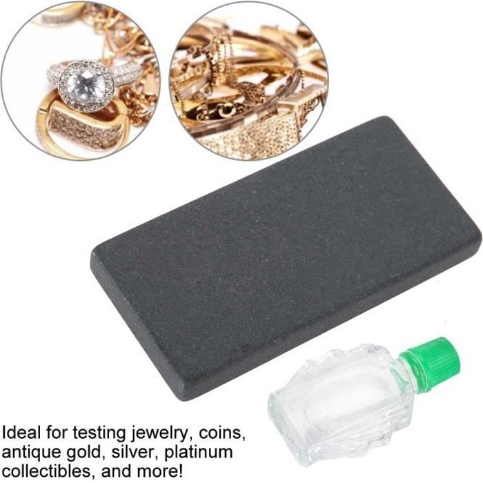 Solution de test de bijoux, kit d'acide pratique, kit de test d'argent, ensemble d'outils de bijoux pour pièces de monnaie