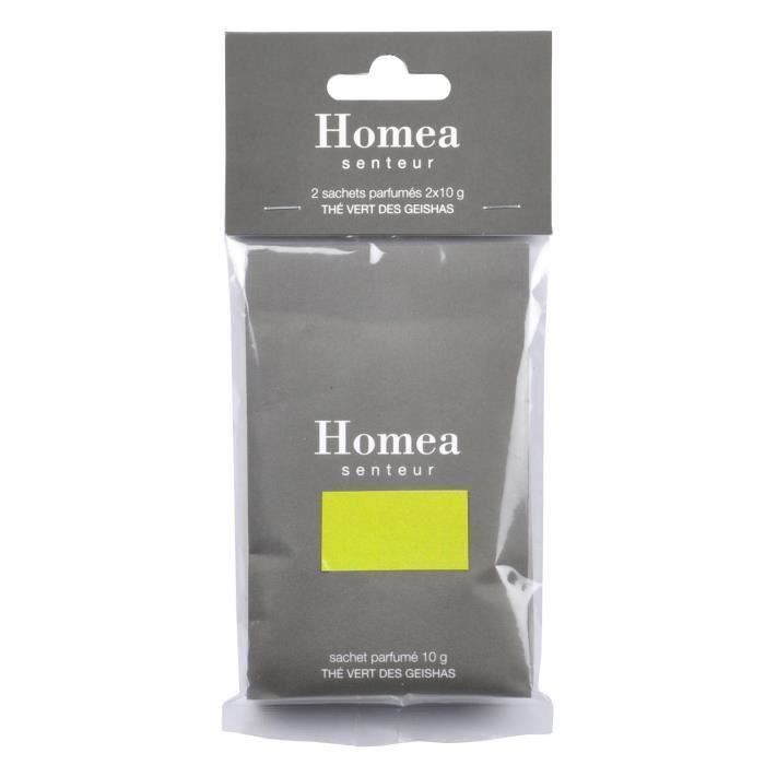 Lot de 2 sachets fraîcheur parfumé - 10 g - Parfum : thé vert Geishas (Lot de 3)