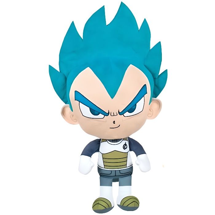 Peluche Dragon Ball Z 36 cm : Personnage Vegeta Collection Manga - Doudou Licence Super Heros - Enfant