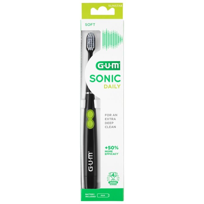 Brosses à Dents-Gum Sonic Bad Daily Blanche (Couleur : Noire)