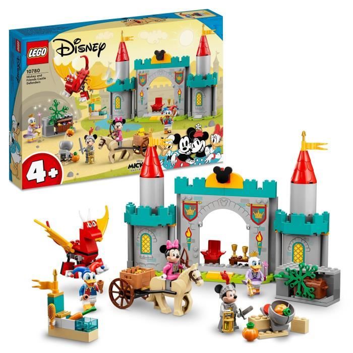 LEGO® Disney Mickey et ses amis 10780 Défenseurs du Château, Jouet avec Chevaux pour 4 Ans