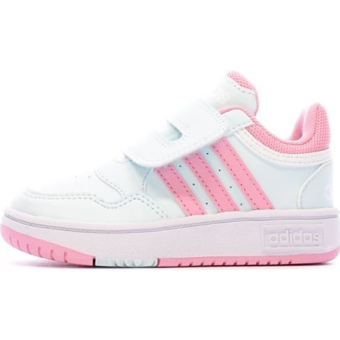 Baskets Turquoise Fille Adidas Hoops 3.0