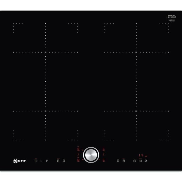 Neff - plaque de cuisson à induction 60cm 4 foyers 7400w noir - t46ft73x2