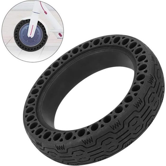 1pcs 8.5- Pneus Pleins Alvéolés Xiaomi M365 - Anti-dérapant increvables - noir