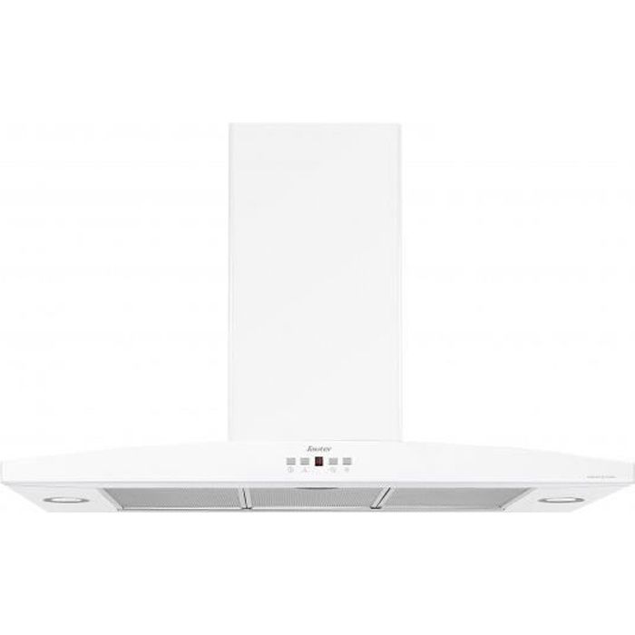 Hotte décor murale SAUTER SHR9902W - Largeur 90cm - Blanc - Evacuation / Recyclage