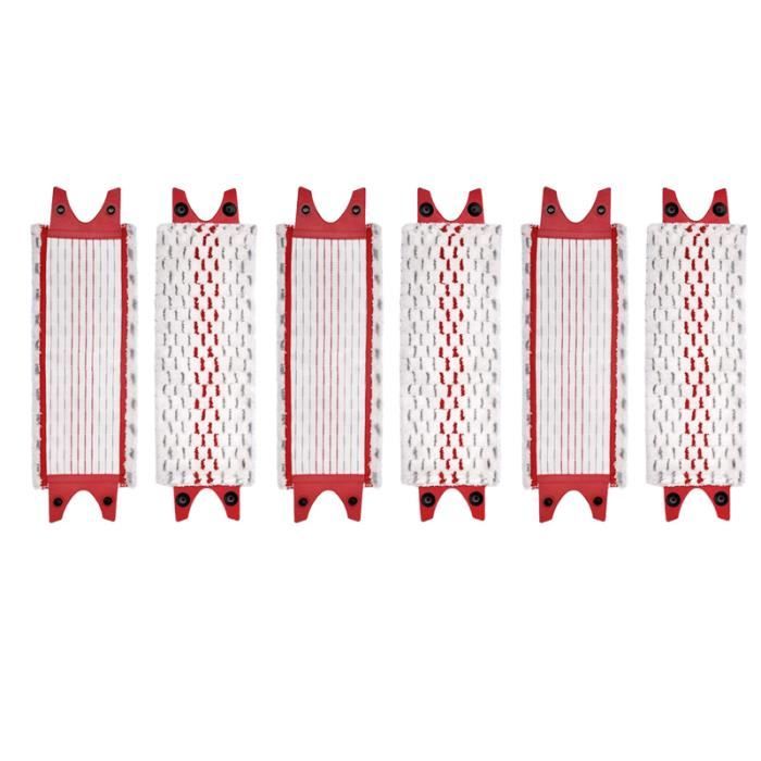 6 PièCes Compatibles avec Vileda Ultramax Vadrouille de Remplacement en Microfibre PulvéRisation TêTe de Vadrouille Plate Chiffon