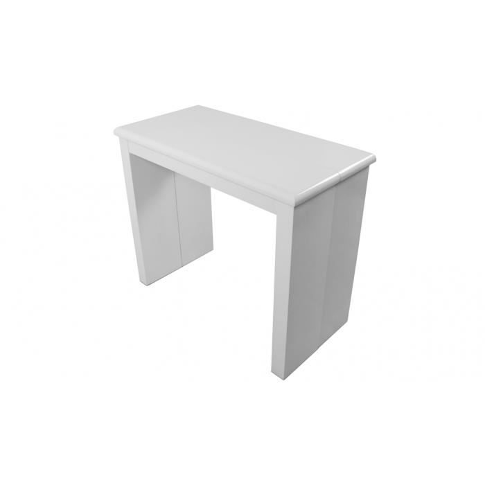 Console extensible laquée 195 cm Laqué Blanc CY…