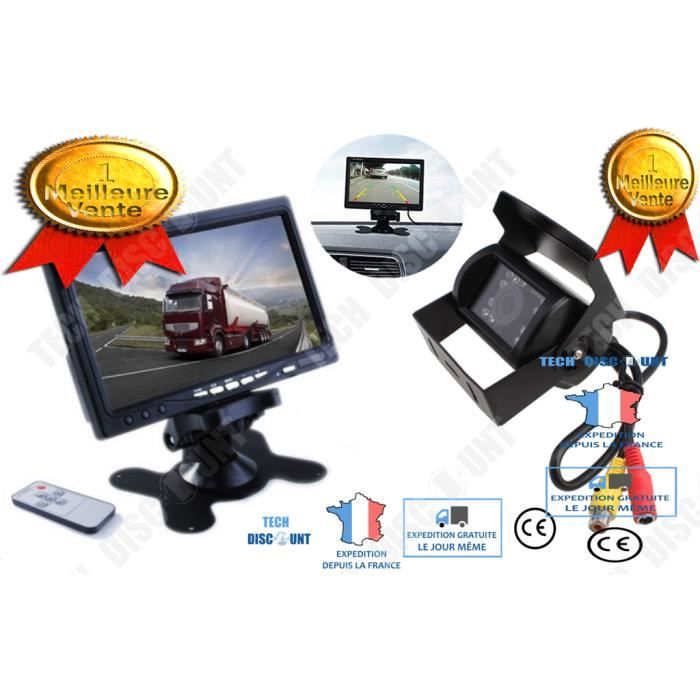 TD® Caméra de recul voiture vision de nuit imperméable installation accessoire voiture gps camping car voiture