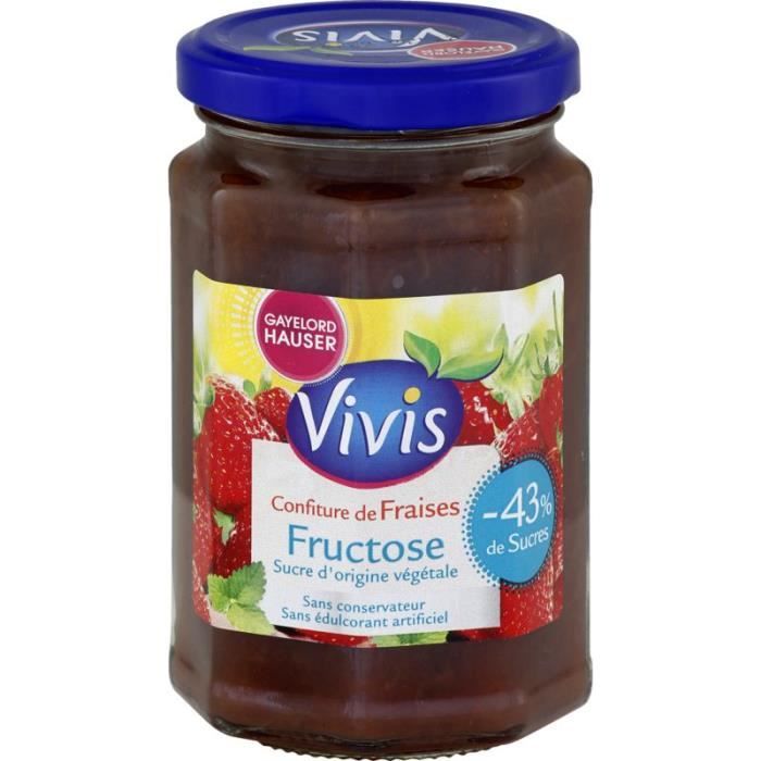 Confiture fraise fructose - 320g